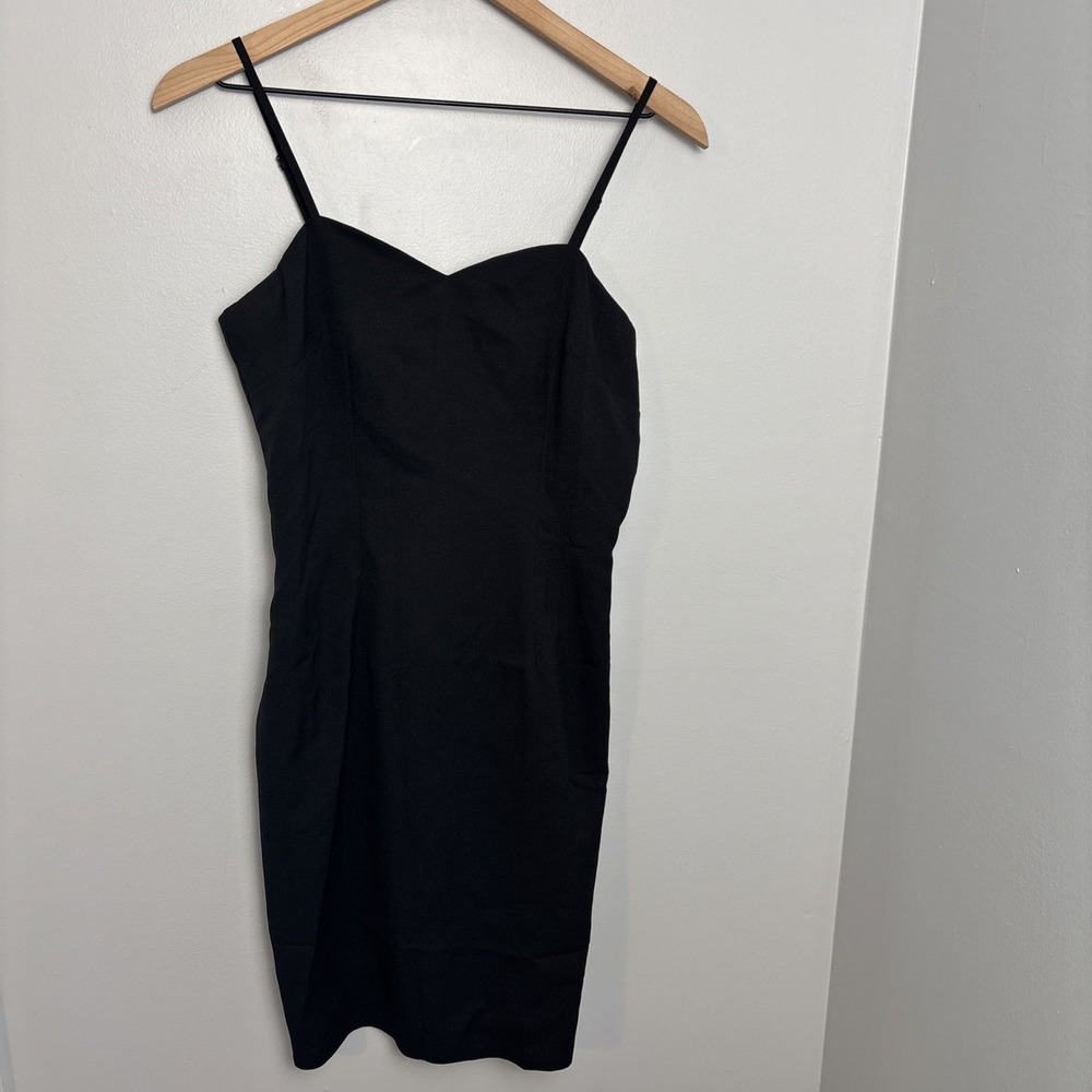 BHLDN Black Mini Dress Size 4 Wedding Party Vacation Little Black Dress